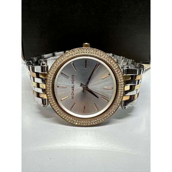 Michael Kors Darci MK3203 Women\'s Tri-Tone Analog Dial Quartz Wrist Watch JNA241 main image 6